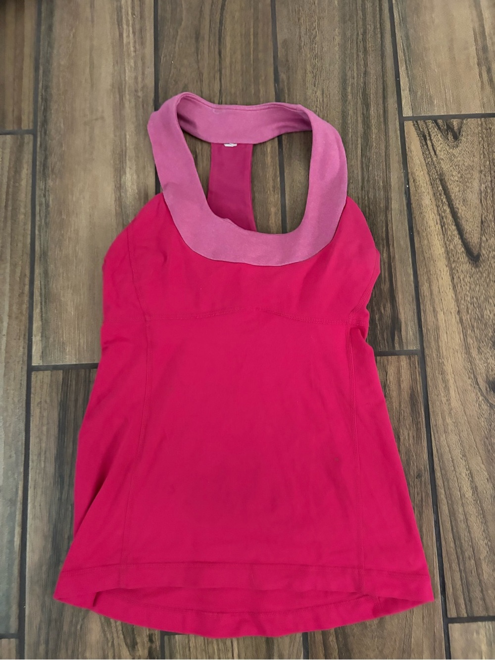 lululemon athletica Pink Halter Tank Top with Light Pink Neckband